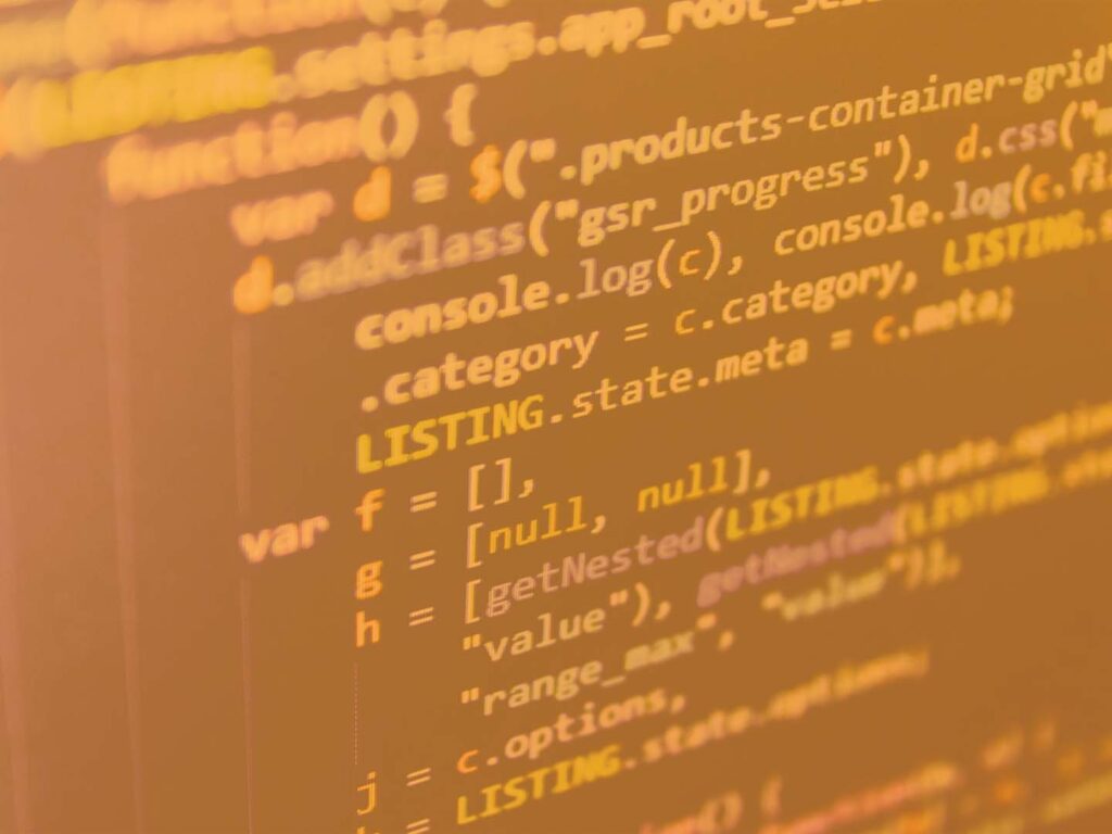 Code of a website